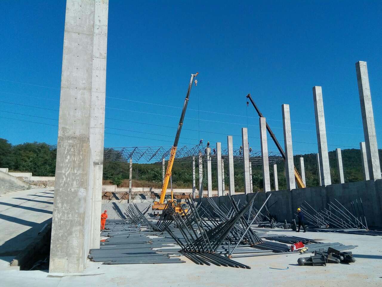 迪庆搅拌站网架